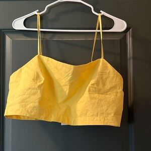 Banana Republic Yellow Strappy Crop Top